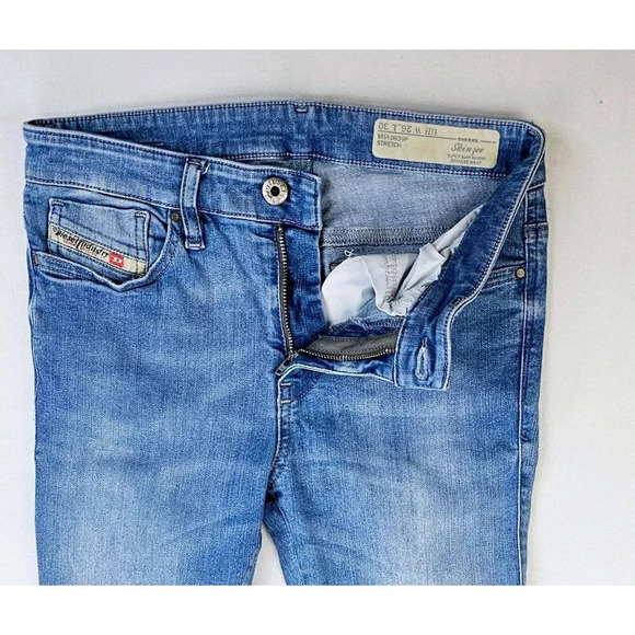 Diesel Size 26X27 Women's Skinzee Stretch Super Slim Skinny Regular Waist Jeans - Picture 11 of 13